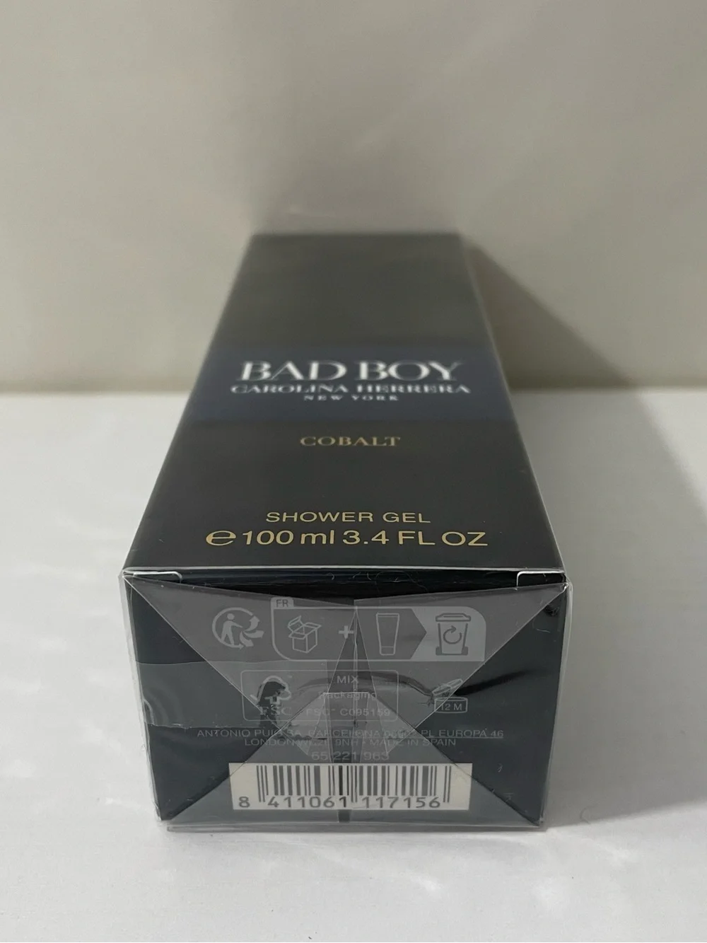 Carolina Herrera Bad Boy Cobalt Shower Gel 3.4 fl oz / 100 ml NIB SEALED